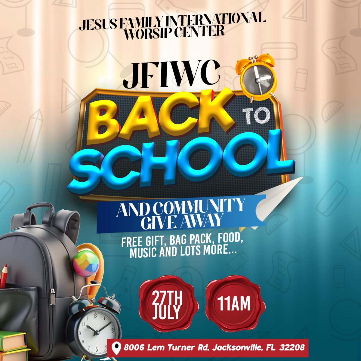 JFIWC Back to school & Community give away
